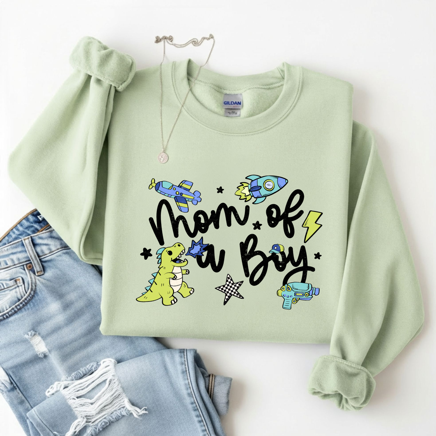 Mom of a Boy DTF Transfer