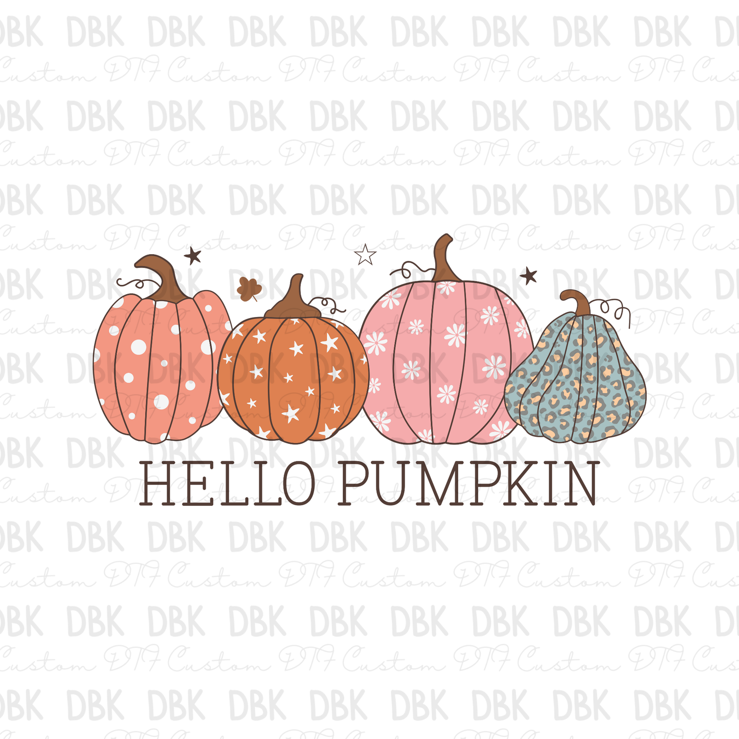 Hello Pumpkin DTF Transfer F99