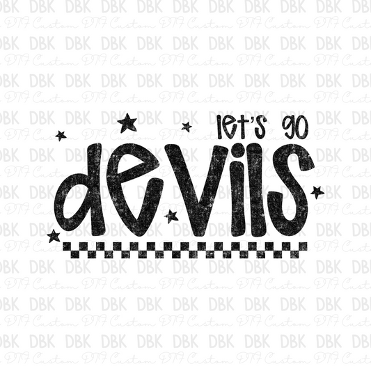 DEVILS DTF Transfer BLACK M179
