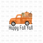 Happy fall yall truck DTF TRANSFER F93