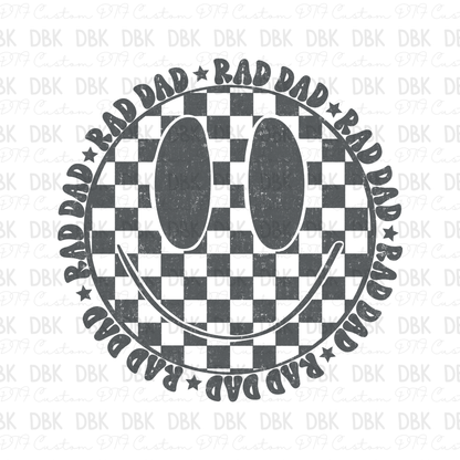 Rad Dad Circle DTF Transfer DD43