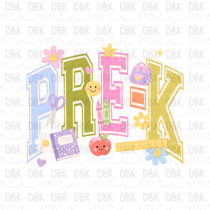 Pre-K DTF Transfer A303