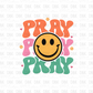 Pray smiley DTF Transfer FT102