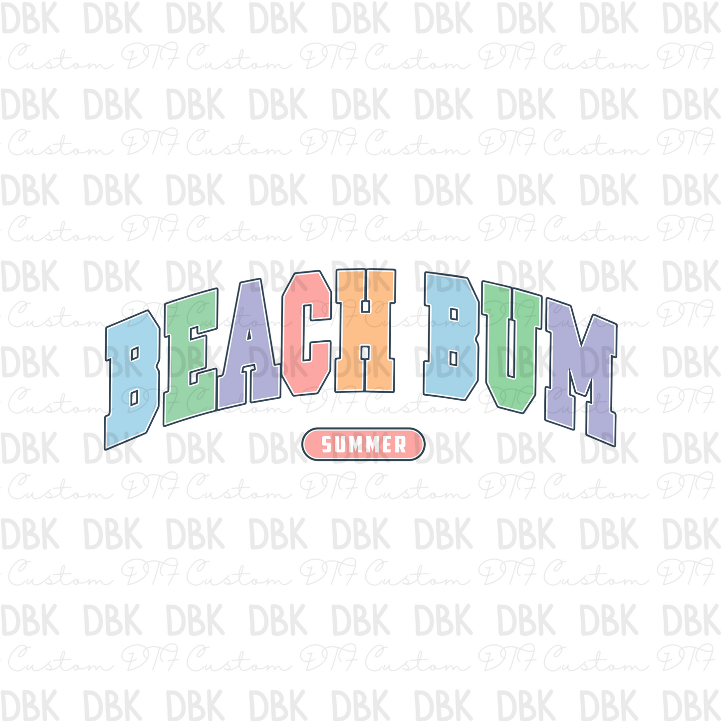 Beach Bum DTF Transfer S26