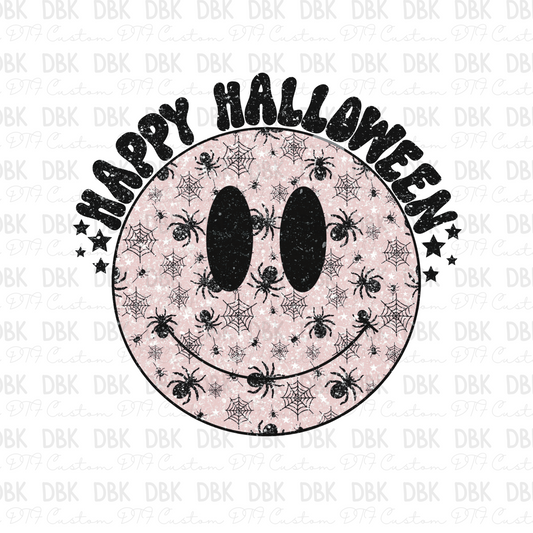 Happy Halloween smiley DTF transfer H92