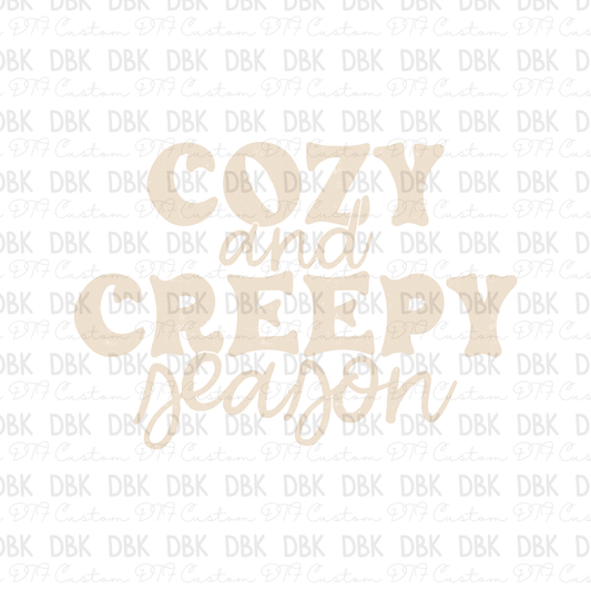 Cozy and Creepy Season DTF Transfer H273