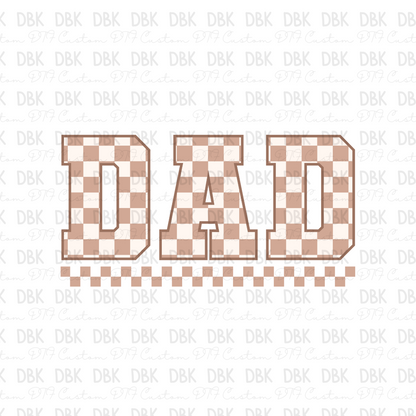Dad Check DTF transfer DD30
