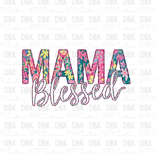 Blessed mama DTF Transfer