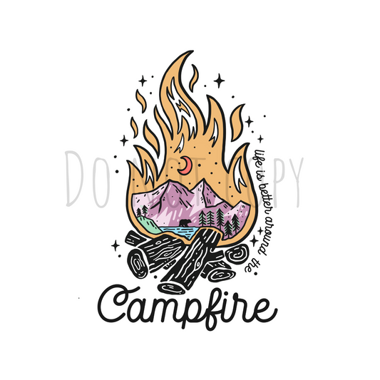 Campfire DTF transfer