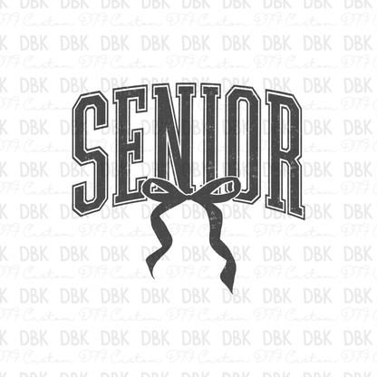 Senior with bow DTF Transfer