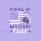 Purple up Military Child. DTF Transfer