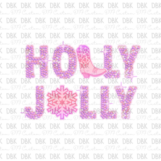 Holly Jolly DTF transfer