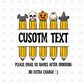 Custom Halloween Pencils DTF Transfer A174