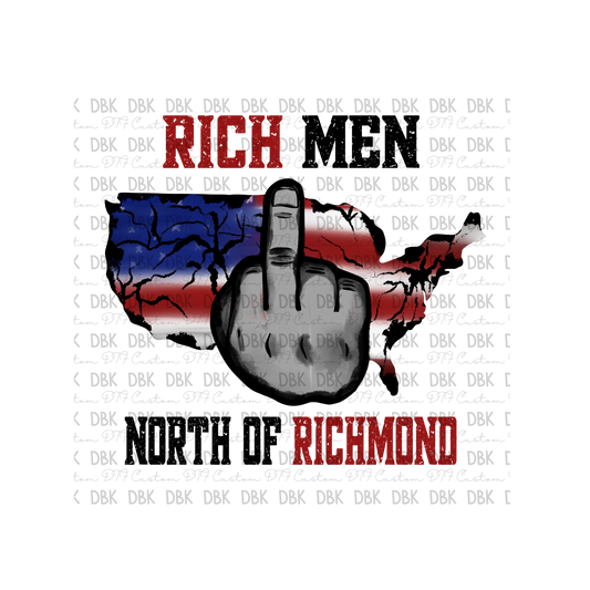 Rich Men DTF transfer