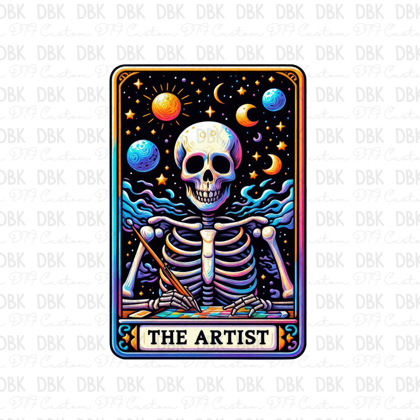 The artist tarot card DTF transfer