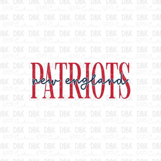 Patriots DTF Transfer