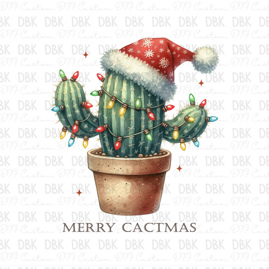 Merry cactmas DTF transfer