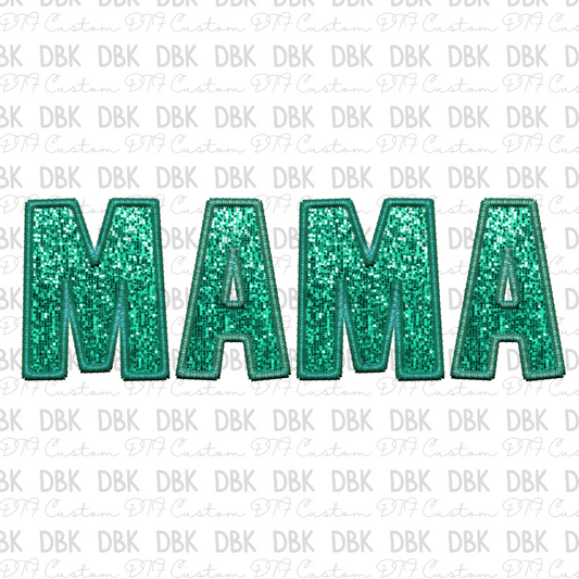 MAMA TEAL DTF transfer