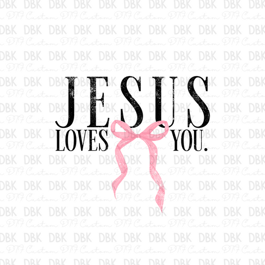 JESUS LOVES YOU DTF TRANSFER FT104