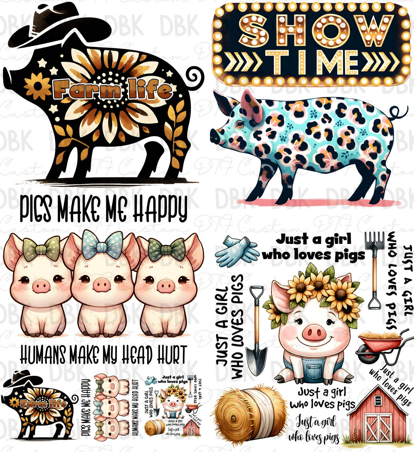 PIG Pre-Made Gang Sheet