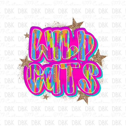 Wild Cats DTF Transfer M197