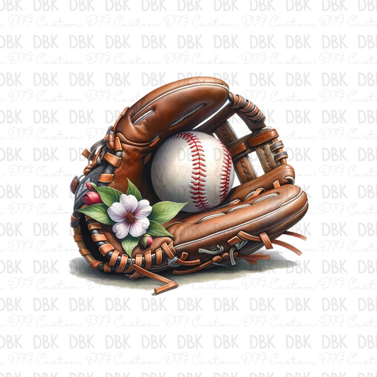 Baseball & glove DTF transfer C26