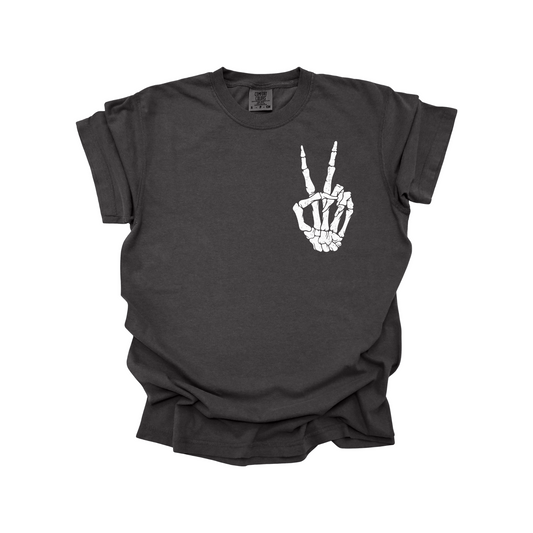 White Skull Hand DTF Transfer