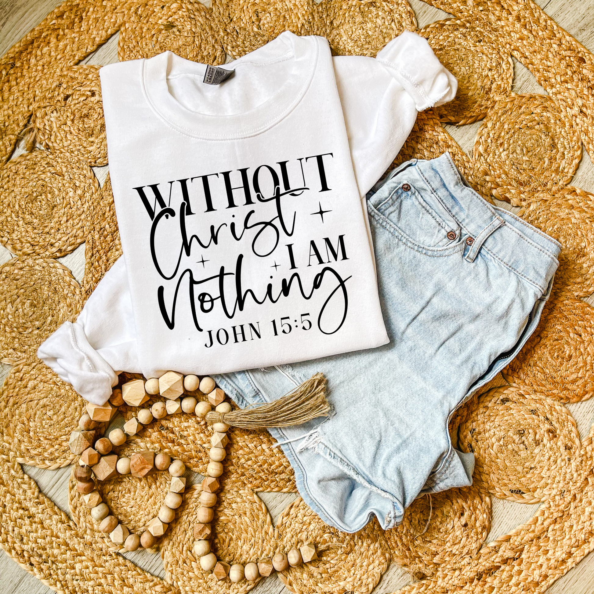 Without Christ I am nothing DTF Transfer FT54