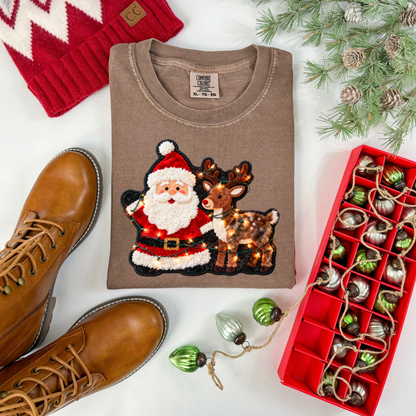 Santa & Reindeer DTF Transfer