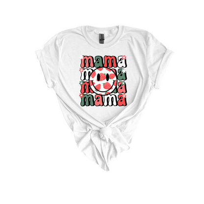 Strawberry mama smiley DTF transfer N19