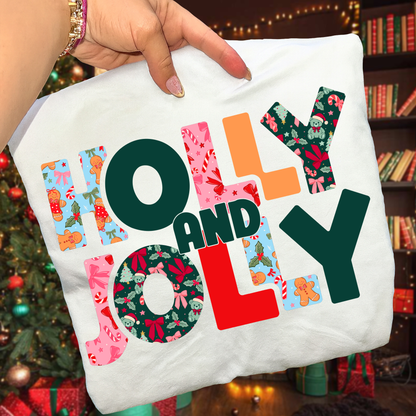 Holly & Jolly DTF Transfer