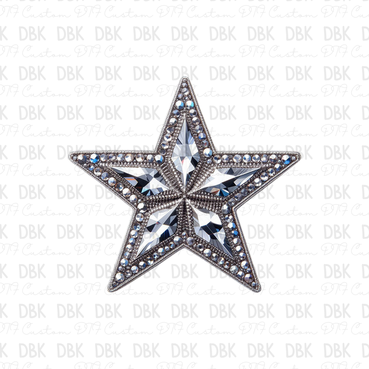 Silver star DTF Transfer B147