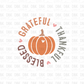 Grateful thankful blessed DTF Transfer F127