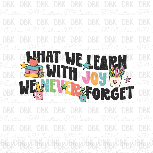 What we learn with Joy DTF Transfer
