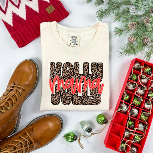 Holly Jolly Mama DTF Transfer