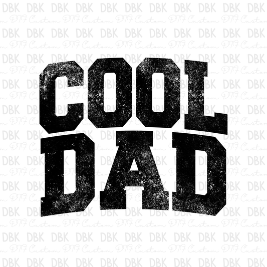 Cool Dad DTF Transfer BLACK