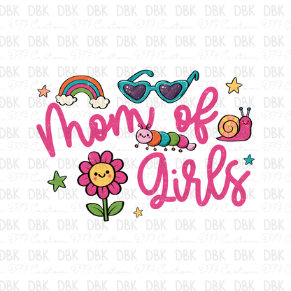 Mom of Girls DTF Transfer