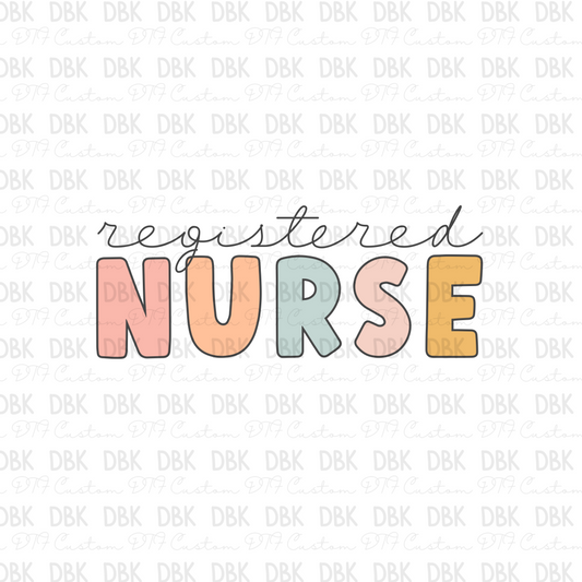 Registered Nurse DTF transfer
