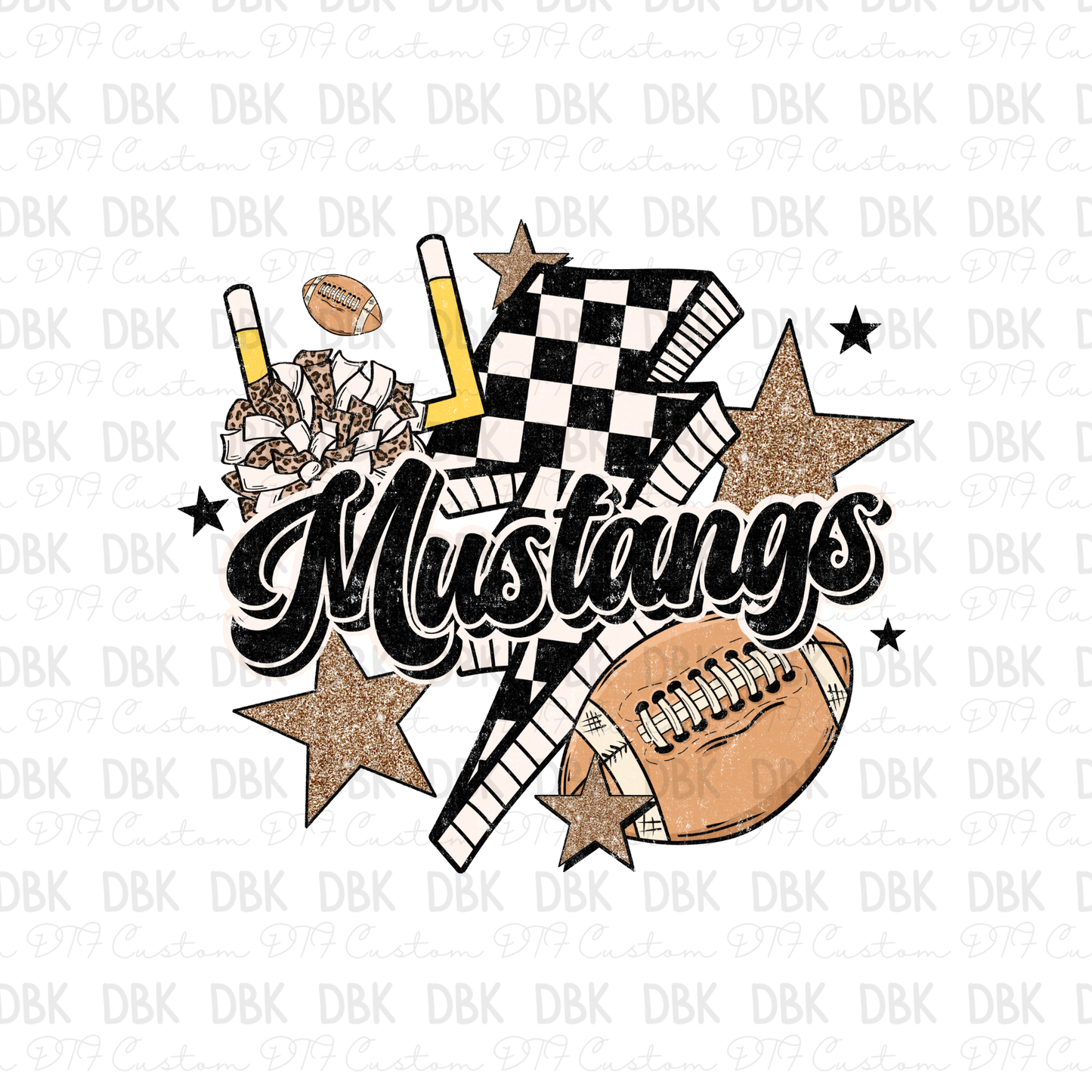 Mustangs DTF Transfer M233