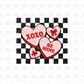XOXO hearts DTF Transfer