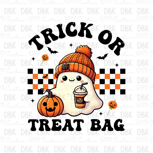 Trick or treat bag BLACK DTF Transfer H170