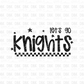 KNIGHTS DTF Transfer BLACK M186