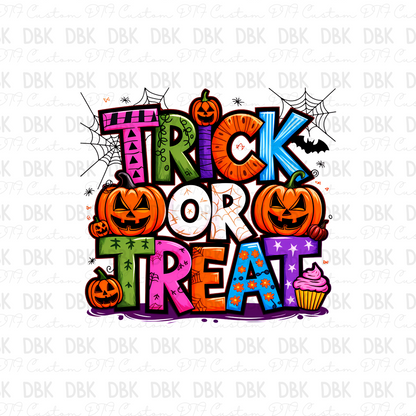 Trick or Treat DTF Transfer