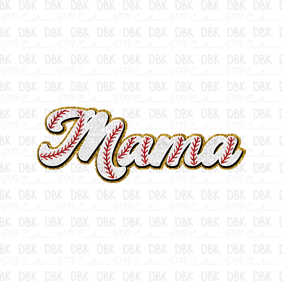 Mama baseball DTF transfer N106