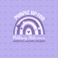 Purple up for Military kids DTF Transfer