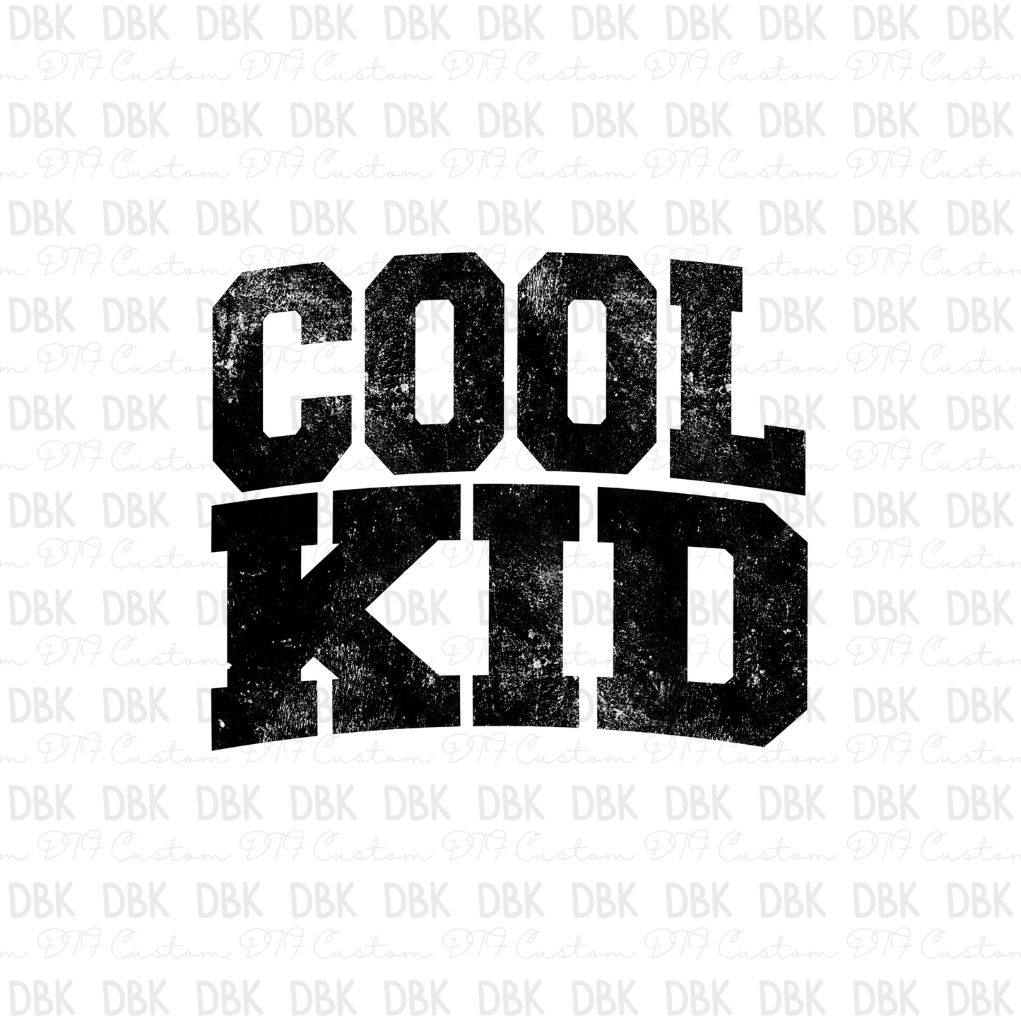 Cool Kid DTF Transfer BLACK