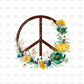 flower peace DTF Transfer