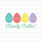 Howdy Easter DTF transfer W43