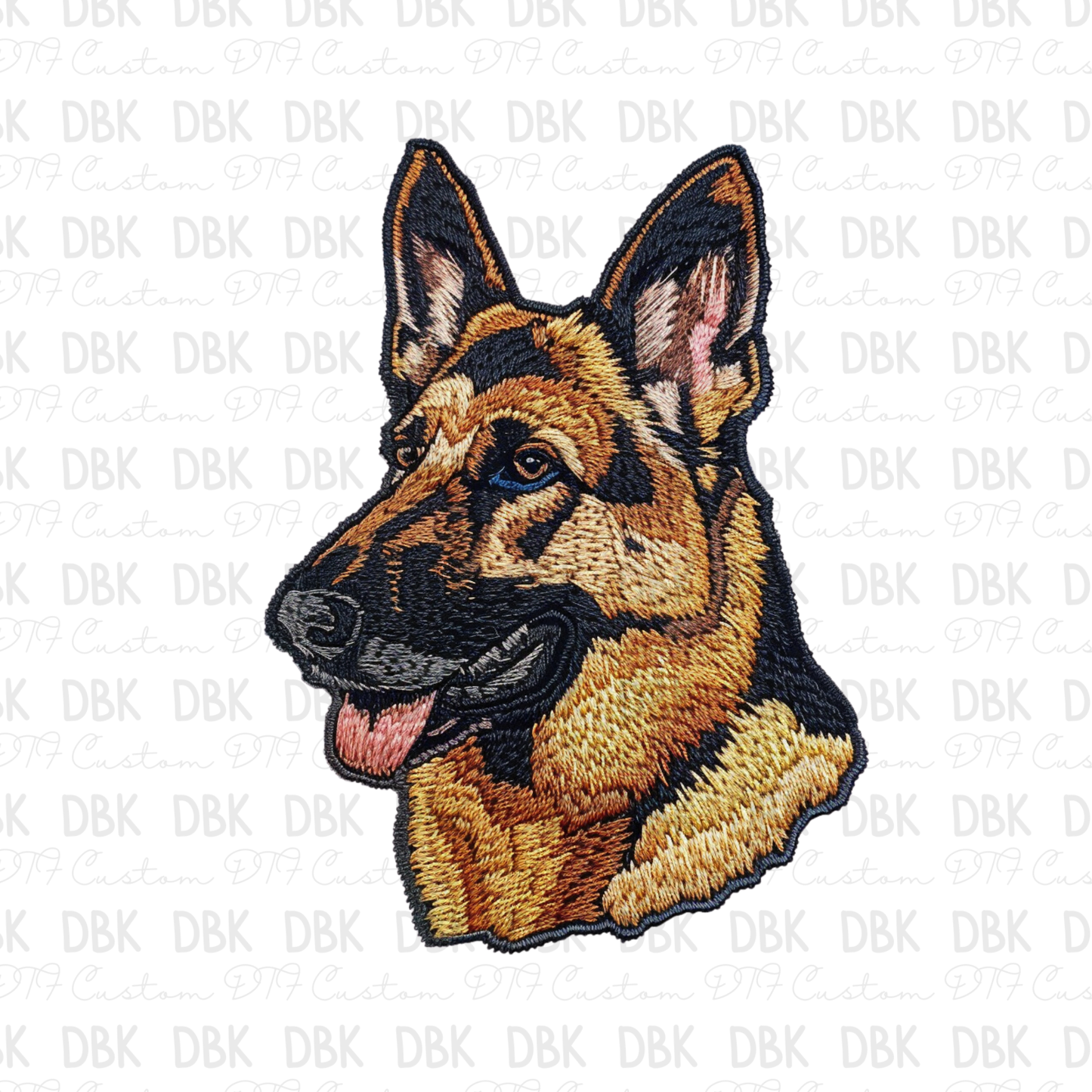 German Shepherd 2 DTF transfer