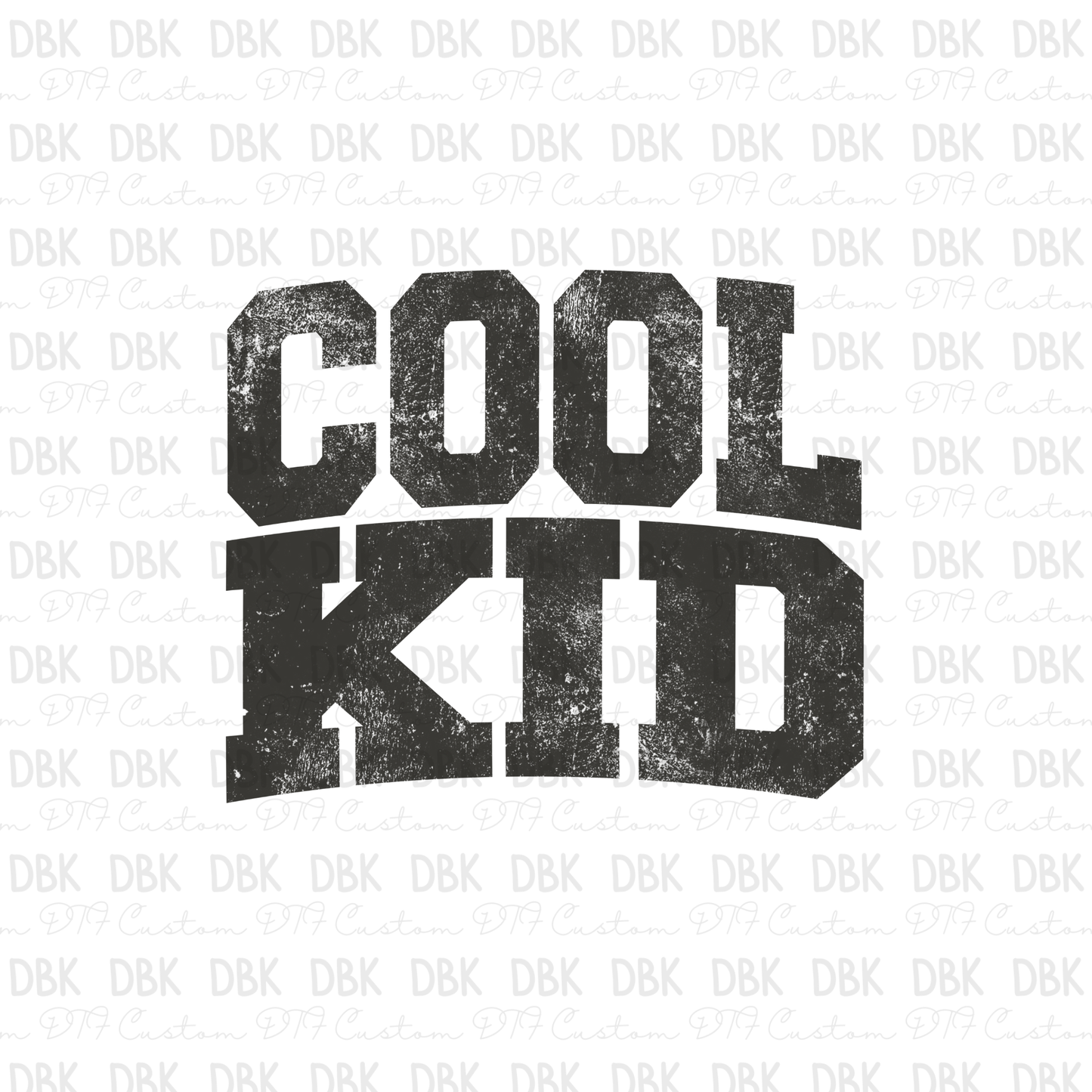 Cool Kid DTF Transfer GREY